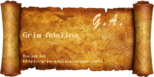 Grim Adelina névjegykártya